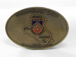 Operation New Dawn custom belt buckle.